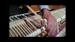 Refacing Steinway B piano hammers (piano tuned to unequal temperament)