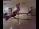 Pole tricks and spins after class
