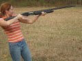 Becky shooting my shotgun Becky shooting my shotgun