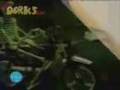 skeleton rides a bike prank