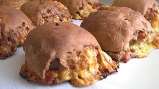 Rollbrote mit Käse und Schinken Rollbrote mit Käse und Schinken