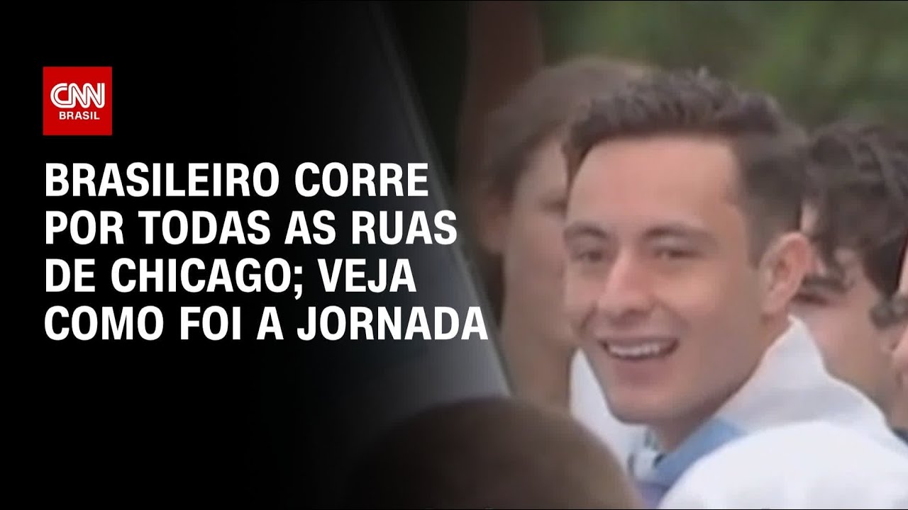 Estudante brasileiro corre por todas as ruas de Chicago e inspira população da cidade | AGORA CNN