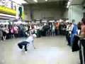 Break Dancer Kicks Baby (Video)