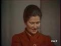 8 decembre 1977 interview de simone veil en plateau sur campagne de lutte contre l'alcool au volant, l'augmentation des prestations familiales, la g�n�ralisa...