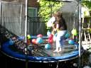 Samantha and I jumping on my trampoline!!! Samantha and I jumping on my trampoline!!!