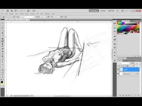 how to draw laying down