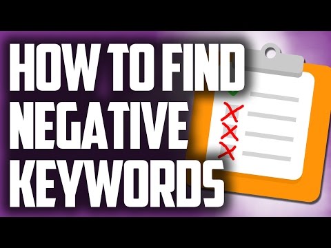 Creating a negative keyword list for ppc campaigns