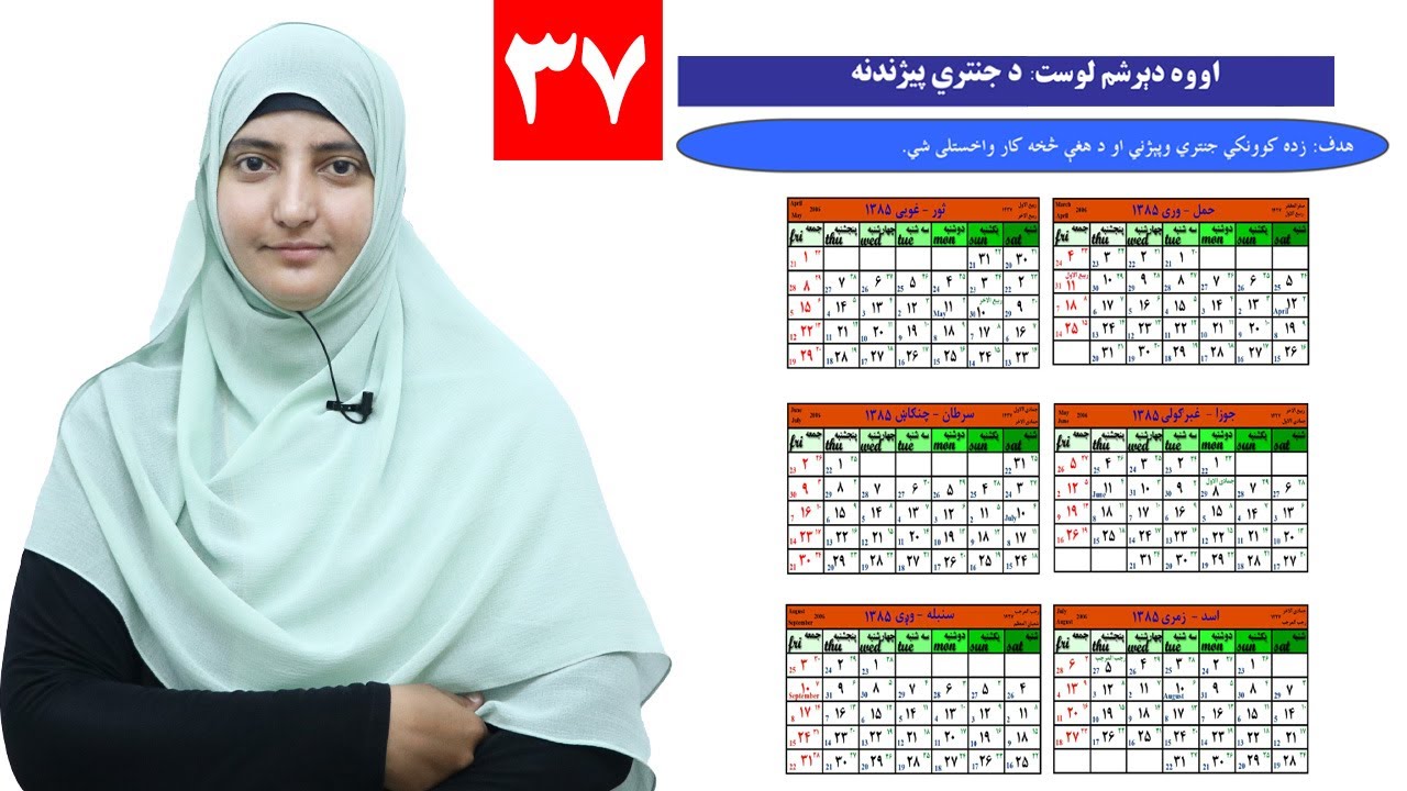 Class 3 - Math | Introduction to Calendar - Lesson 37