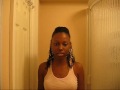 Natural Hair Style double strand twist & braid out