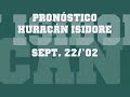 pronóstico del huracán isidore