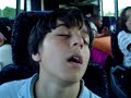 Sepehr waking up on bus (jack miner)