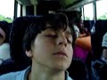 Sepehr waking up on bus (jack miner)
