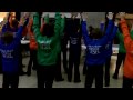Nate dances for Christmas Parade