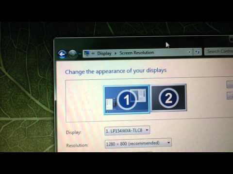 how to hook up a monitor to a laptop