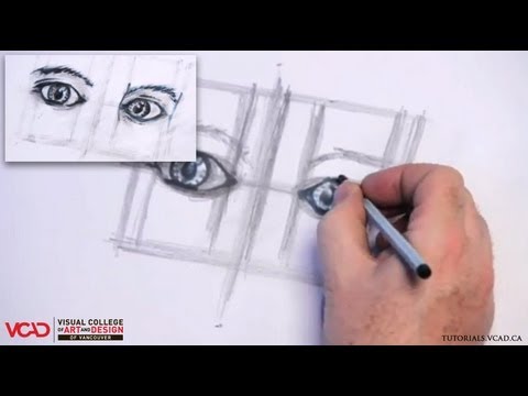 how to draw two eyes