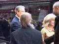 Al Gore gets flowers from the norwegian electric car club