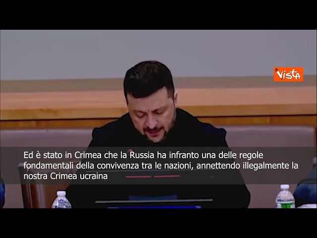 Zelensky: Occupazione russa della Crimea danno globale