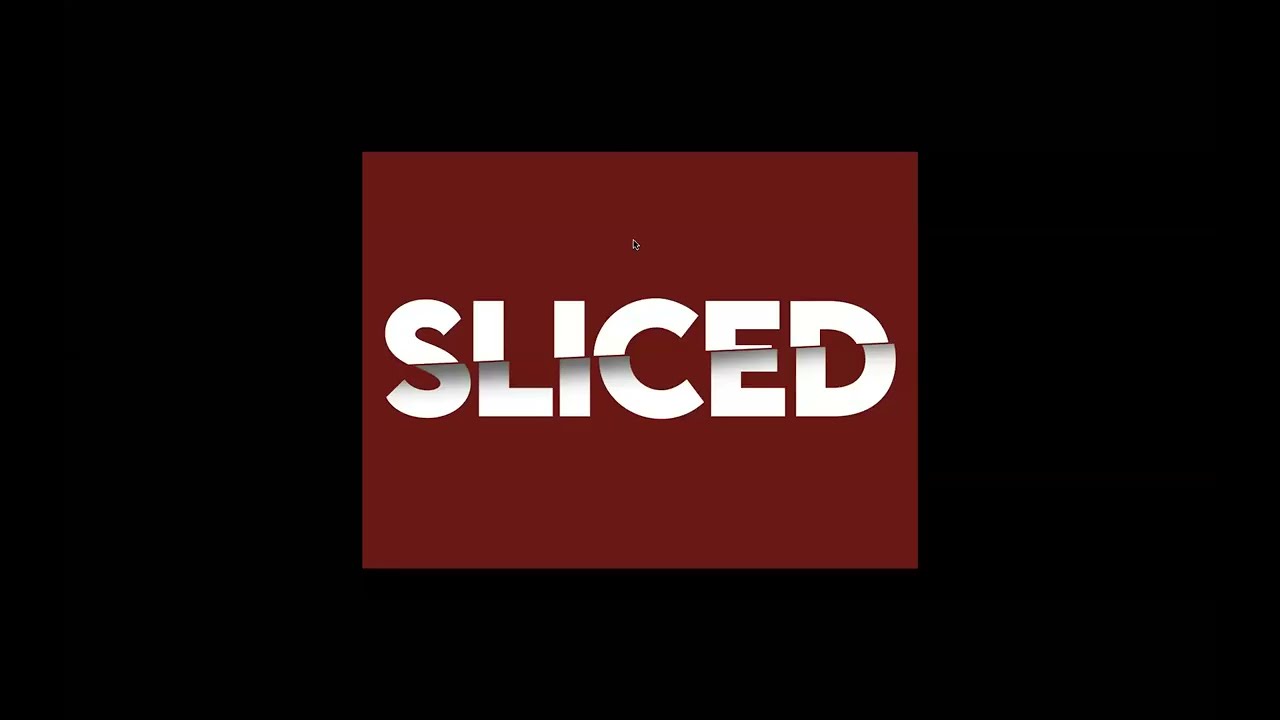Sliced Text Effect - Adobe Photoshop