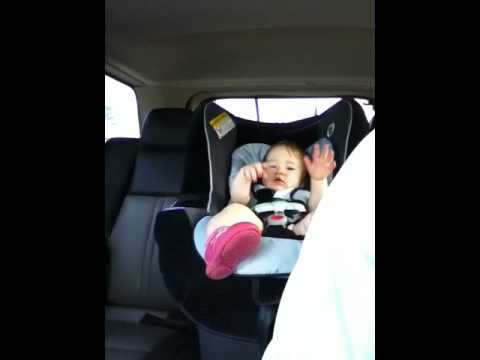 Ali Dancing in Her Car Seat