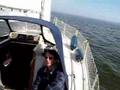 Wind sailing on Waddenzee, Netherland