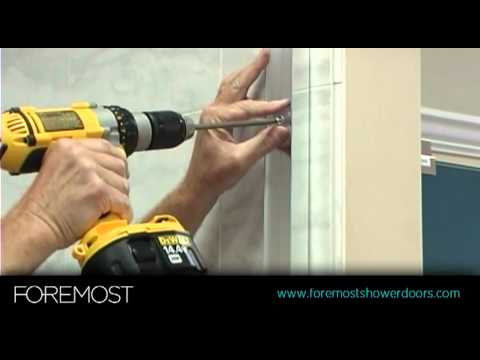 how to install cw shower door