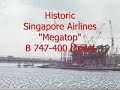 HISTORICAL SIngapore Airlines B 747-400 Plane Model