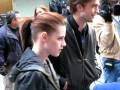 Kristen and Rob outside on The Today Show 11/20/08