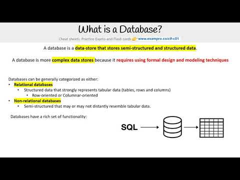 CLF-C01 — What is a database