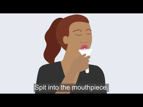 How to do a spit rapid antigen test