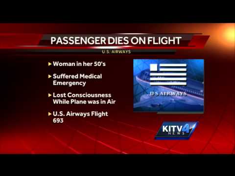 dies - A woman, said to be in her 50s, died enroute from Honolulu to Phoenix on a U.S. Airways flight. Subscribe to KITV on YouTube now for more: http://bit.ly/1hxKwsa Get more Honolulu news:...
