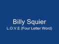 clip video Billy Squier Four Letter Word