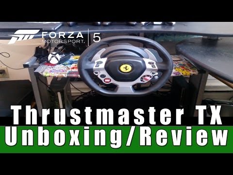 ThrustMaster TX Racing Wheel / Ferrari 458 Italia Edition Unboxing/Review/First Drive (Xbox One)