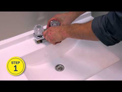 how to remove old bathroom sink faucet