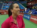 Jelena Jankovic on court interview Jelena Jankovic on court interview