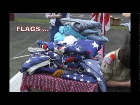 how to properly dispose of a nylon american flag