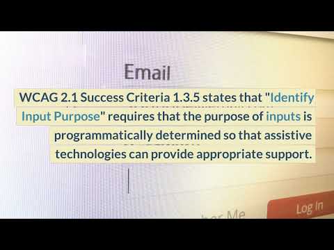 How to implement WCAG 2.1 Success Criteria 1.3.5 Identify Input Purpose in code with examples