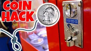 WILL THE COIN ON A STRING HACK WORK AT THE ARCADE?
