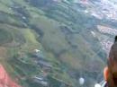 Flying over tow plane with Cris on Varginha, Brazil
