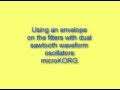 microkorg vs moog minimoog  with waveform images 