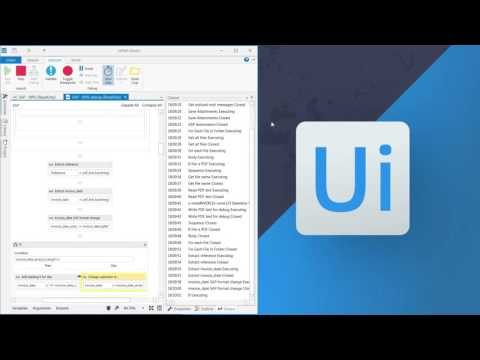 UiPath Robot at Work - Entering Invoice Data into SAP