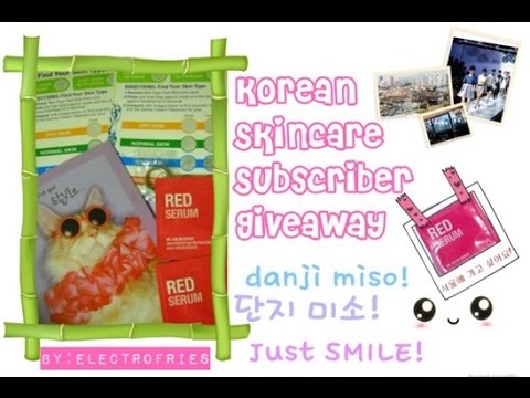 Korean Skincare Subscriber Giveaway (｡✪‿✪｡)