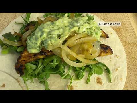 Spicy Chicken Tacos with Creamy Avocado dressing