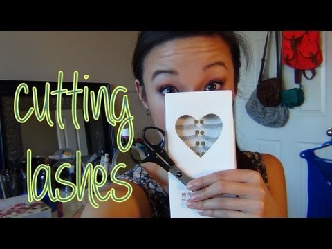 how to trim eyelash extensions