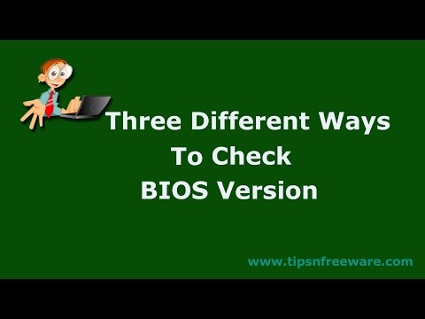 how to check bios version