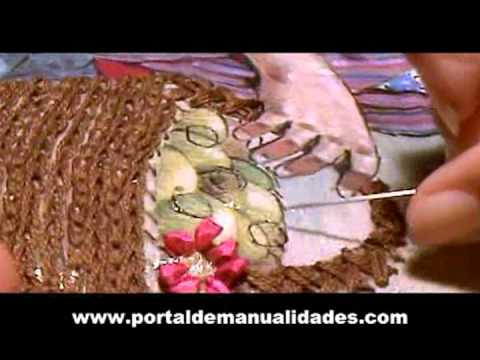 Bordado en Listón sobre tela Paso a Paso - Parte 2/3