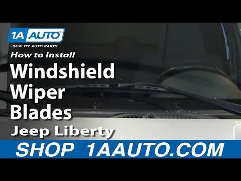 How To Install Change Windshield Wiper Blades 2002-06 Jeep Liberty
