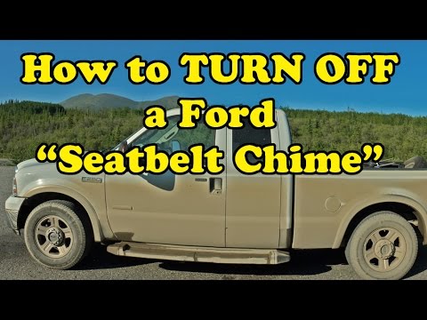 how to stop seat belt alarm f150