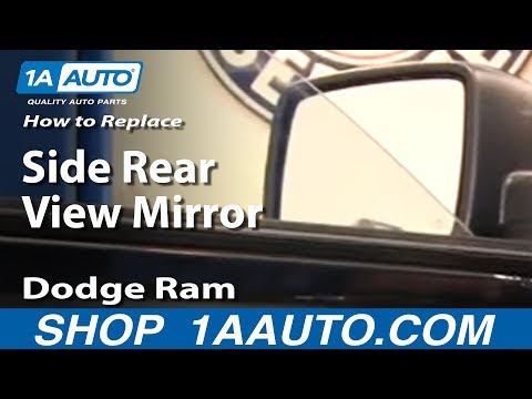 How To Replace Install Side Rear View Mirror 2009-2012 Dodge Ram