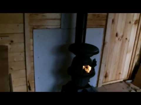 how to vent wood stove in garage
