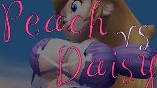 Super Smash Bros Brawl | Princess Peach Big Breast vs Daisy Bikini - GoR